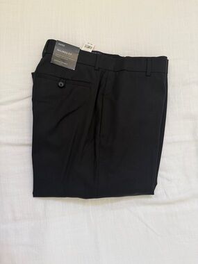 Banana Republic Black Tailored Fit Trousers